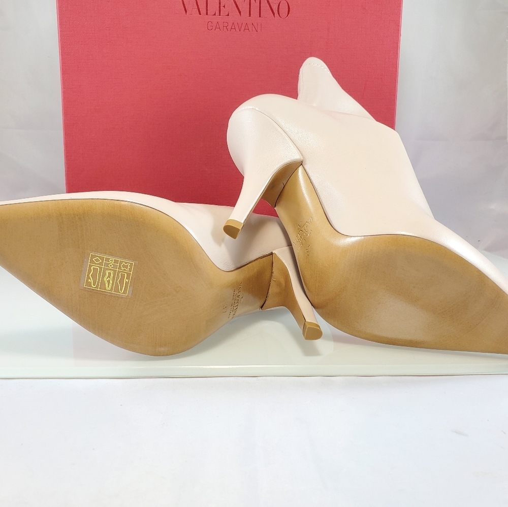 NWT$1000 Valentino Garavani VLTN Logo Eco-Leather Sock Bootie Boots - Picture 12 of 16